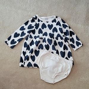 Baby Girls Dress with Bloomer